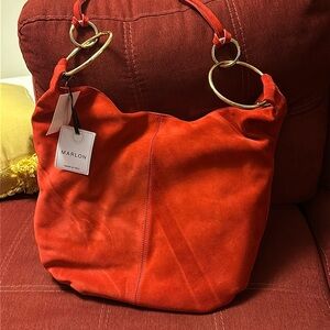 Marlon suede hobo crossbody